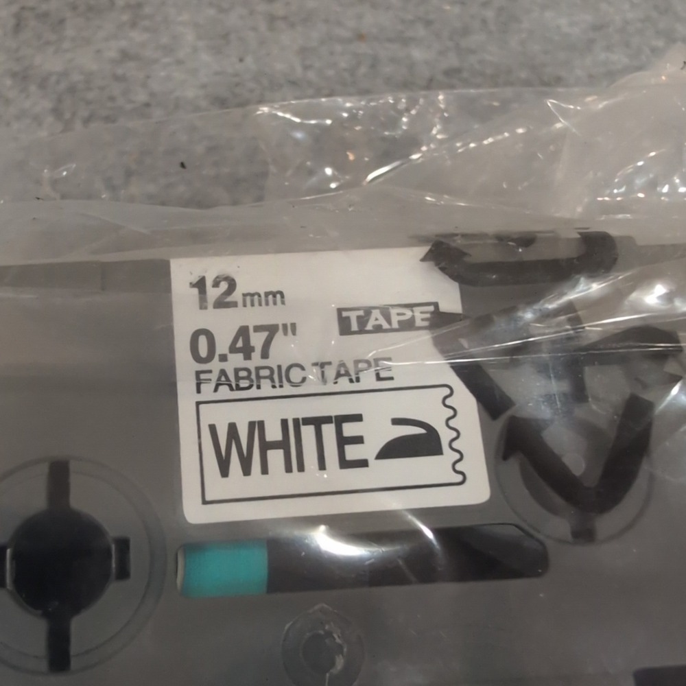 Brother Compatible FA231 12mm 0.47 Inch White Fabric Tape for Label Maker‎ - Picture 2 of 4